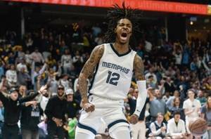 季后赛期间莫兰特视频在NBA官方平台浏览量达1.493亿 联盟第一!